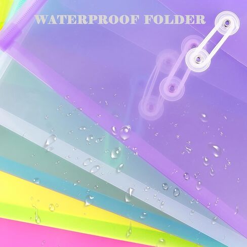 A4 LETTER SIZE PLASS POLY PALLINGES مع زر وإغلاق ربط السلسلة ، 1-1/4 "التوسع مجلدات ملفات CLEAR منظم مستندات التحميل الجانبي للمدرسة المنزلية والمستلزمات المكتبية (14) in Kuwait