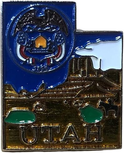Utah State Shaped Map Embroidered Patch, with Iron-On Adhesive in Saudi Arabia