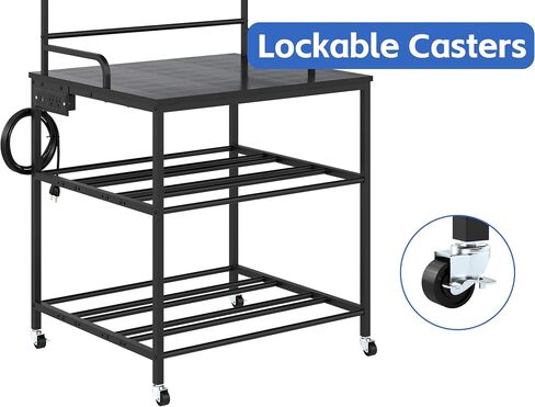 3D Printer Filament Storage Rack with Wheels, Heavy Duty 3-Tier Metal Spool Holder Filament Organizer for PLA/ABS/PETG/TPU, Rolling 3D Printing Stand for Office, Garage, Workshop in Kuwait