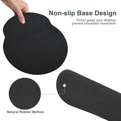 Ergonomic Mouse Pad Set Keyboard Wrist Rest Pad and Mousepads with Wrist Support,iVeze Pu Leather Memory Foam Lightweight Comfortable Mouse Pads for Home Office Efficient Working,Green in Saudi Arabia