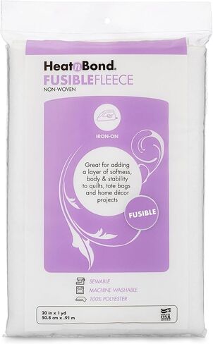 Heatnbond Fusible Feece Iron-On Interfacing ، 20 Inted × 1 ياردة ، أبيض in Kuwait