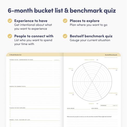 BestSelf Daily Planer - 6-Month Undated Planner Notebook for Organization and Planning; Ideal Planner for Students, Schools, Colleges, and Working Professionals (Coral) in Saudi Arabia