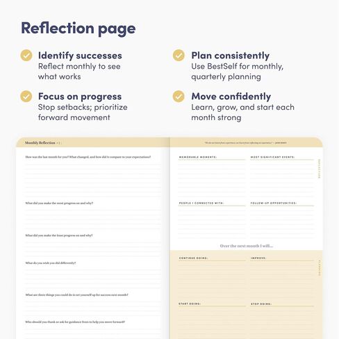 BestSelf Daily Planer - 6-Month Undated Planner Notebook for Organization and Planning; Ideal Planner for Students, Schools, Colleges, and Working Professionals (Coral) in Saudi Arabia