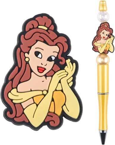 Princess Beadable Kit Kit Kit Character Assel Sets Sets Diy Making Kits Beads Pens Black Ink Ballpoint for Kids Women Women Office School Supplies in Kuwait