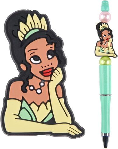 Princess Beadable Kit Kit Kit Character Assel Sets Sets Diy Making Kits Beads Pens Black Ink Ballpoint for Kids Women Women Office School Supplies in Kuwait