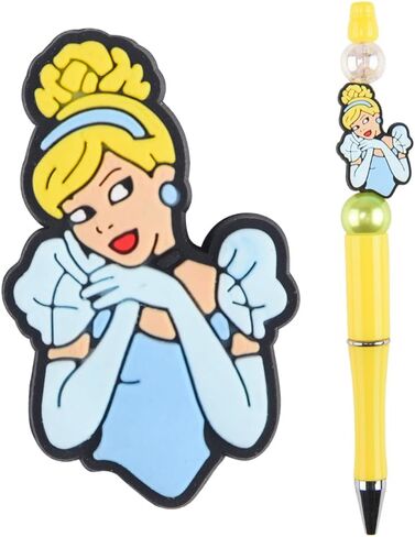 Princess Beadable Kit Kit Kit Character Assel Sets Sets Diy Making Kits Beads Pens Black Ink Ballpoint for Kids Women Women Office School Supplies in Kuwait