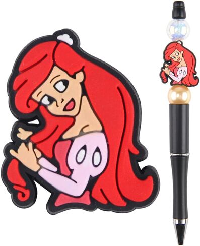 Princess Beadable Kit Kit Kit Character Assel Sets Sets Diy Making Kits Beads Pens Black Ink Ballpoint for Kids Women Women Office School Supplies in Kuwait