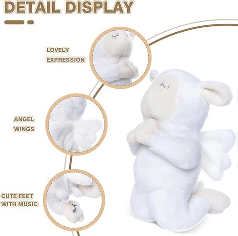 بلدي أولي سليبي ملاك لامب 9 "أفخم الأغنام محشو الحيوانات يلعب يسوع يحبني لينة لعبة أفضل أصدقاء نوم قبل الأطفال للأطفال الفتيات الفتيات in Kuwait