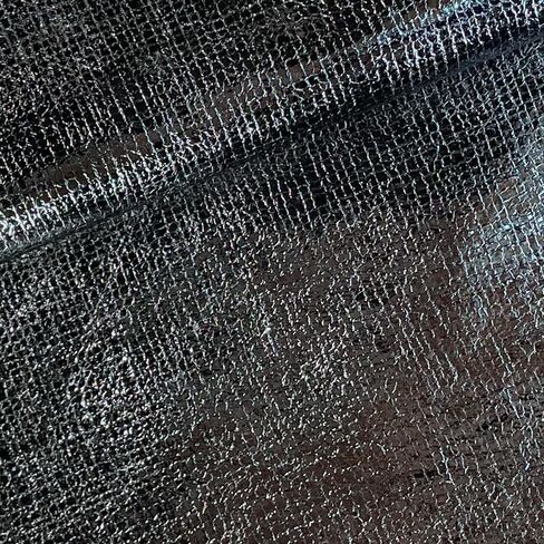 Oneart | جلد فو من الفضة المعدنية الناعمة من جلد فو ، 12 "× 54" نسيج جلد فينيل رقيقة من أجل إكسسوارات ملابس الأزياء in Kuwait