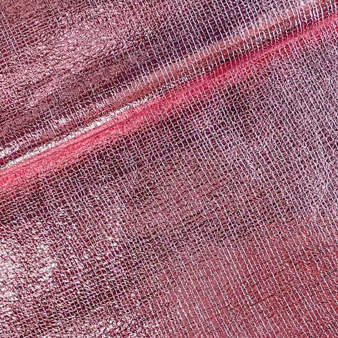 Oneart | جلد فو من الفضة المعدنية الناعمة من جلد فو ، 12 "× 54" نسيج جلد فينيل رقيقة من أجل إكسسوارات ملابس الأزياء in Kuwait