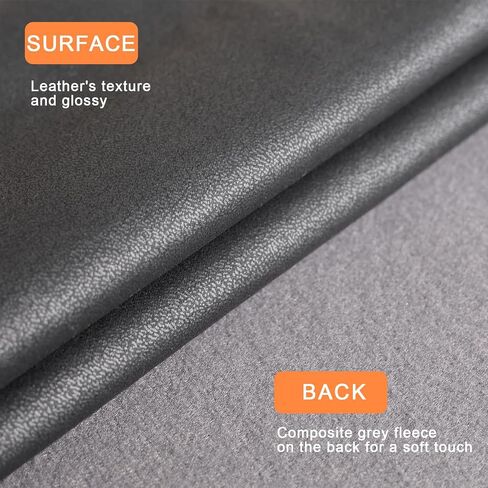 Leathaire Fabric, 57.8'' x 40'' (147cm x 100cm) Faux Leather, Waterproof, Abrasion and Scratch Resistant Texture Leathaire Fabric,1.1 mm Upholstery (Black) in Saudi Arabia