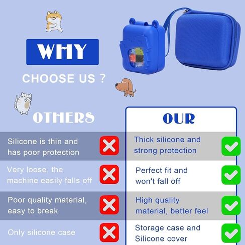 YouKnow Silicone Cover for Bitzee Disney Interactive Toy Digital Pet and Accessories Protective Case (Blue) in Kuwait
