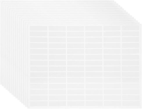 MECCANIXITY 15 Sheets Barcode Label 0.8 x 0.4 inch Printable Laser and Inkjet Labels Address Labels for Copier Mailing Shipping Labels File Folders Envelopes, 112 Per Page, 1680 Labels in Kuwait