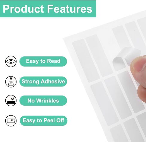 MECCANIXITY 15 Sheets Barcode Label 0.8 x 0.4 inch Printable Laser and Inkjet Labels Address Labels for Copier Mailing Shipping Labels File Folders Envelopes, 112 Per Page, 1680 Labels in Kuwait