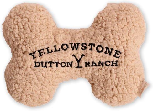 Official Yellowstone Merchandise | Large Plush Bone Shaped Toy for Dogs | Soft, Squeaky, Durable Toys from Dutton Ranch in Saudi Arabia