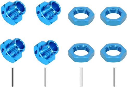 17mm Wheel Nuts & Wheel Hex Hubs Set AR310904 for Arrma 1/8 Typhon 3S BLX & 550 Mega AR310906 ARA310904 ARA310906 Upgrade Parts Black in Saudi Arabia