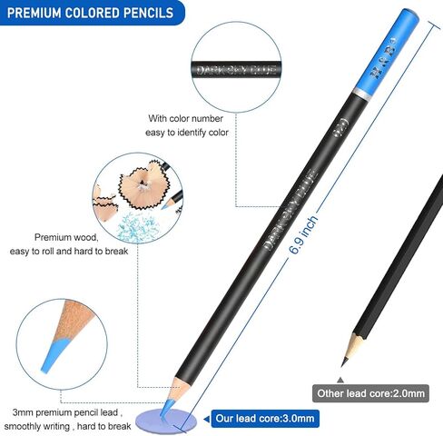 146Pcs Drawing and Sketching Colored Pencils Set, Art Supplies Include Sketch Charcoal Colored Metallic Watercolor Graphite Mark Pencils, Professional Drawing kit and Sketchbook for Artists Adult in Kuwait