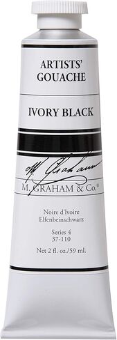 M. Graham 1/2-Ounce Tube Gouache Paint, Titanium White in Saudi Arabia