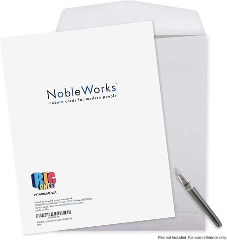NobleWorks - 20th Work Anniversary Card Jumbo (8.5 x 11 Inch) - Big Notecard for Employee Anniversaries, 20 Years - Years at Work 20 J9140MAG-WA in Saudi Arabia