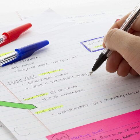 BAZIC Pure Assorted Color Stick Pen (12/Pack) in Saudi Arabia