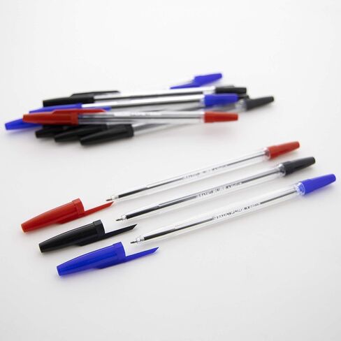 BAZIC Pure Assorted Color Stick Pen (12/Pack) in Saudi Arabia