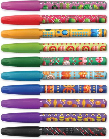 Paper Mate InkJoy Mini Ballpoint Pens | Retractable Medium Point (1.0mm) | Candy Pop Wraps | 10 Count in Kuwait