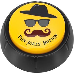 Dad Fun Joke Button with 75 Hilarious Jokes Funny Sound Button Gag Gifts for Father Mom Birthday (Fun Button with 75 Jokes, 1 P)
