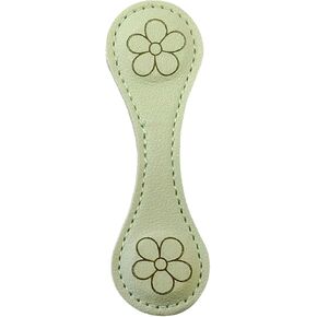Leather Magnetic Bookmark, 1Pcs Flower Magnetic Bookmarks, Magnet Bookmark Clips Gift for Women, Kids, Reading Lovers, Teacher Gift for School Office Home Supplies (Green)