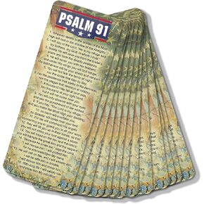 Psalm 91 Full Verse American Flag Detail Cardstock Bookmarks, Pack of 12