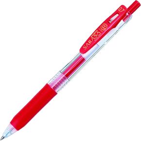ZEBRA Sarasa Clip 0.7 mm Gel Ink Pen, Red (JJB15-R)