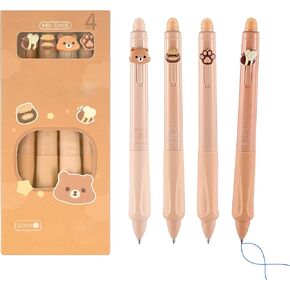 4pcs 0.5 مم قلم هلام قابلة للمحو ، ألعاب الحبر القابلة للسحب القابلة للسحب المحمولة نقاط رولب الكرة الأرضية المحمولة قبضة القبضة القابلة للمسح مع ممحاة واضحة لكتابة ملاحظة الرسم (الأزرق) in Kuwait