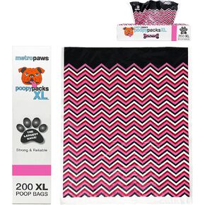 PINK POOPY PACKS XL DOG WASTE BAGS