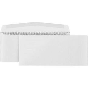 500 No. 10 Security Envelopes - Gummed Flap - Tamper Proof Design - Security Tinted with Printer Friendly Design - Number 10 Size 4 1/8 x 9 ½ Inch - Pack of 500 in Kuwait