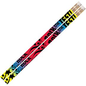 Musgrave Pencil Company Rock the Test Pencil Pencil ، Pack of 12 ، Multi