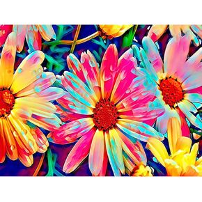 Huacan AB Diamond Painting Kits for Adults Color Flower Full Drill Round Diamond Art Diamond Dots for Beginner Paint by Diamonds DIY 5D Gem Crafts 11.8x15.7inch / 30x40cm