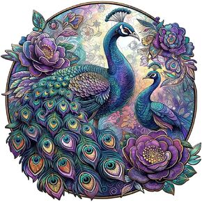 YIYIAH Peacock Diamond Painting Art Kit for Adults - Diamond Painting Kits for Beginners - Gem Art Diamond Dots for Adults - Diamond Art Club for Wall Decor 12 x 12 Inch