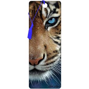 Bookmark - Blue Eyes from Deluxebase. A Tiger Book Marker with lenticular 3D Artwork Licensed from Renowned Artist Colin Bogle