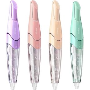 White Correction Tape, Retractable Refillable Correction Tape, With Smooth Pull Out Tape Applicator, Aesthetic Cute Correction Pen for Office Supplies