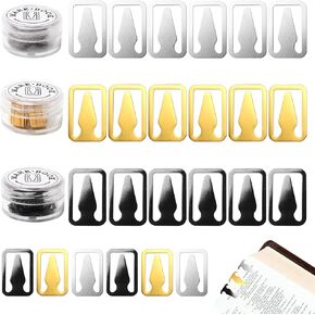 150 PCS BOOK SBARTS LOTCRAKS BOOK MARKS BOOK للطلاب علامات الكتب للرجال لعلامات كتاب القراءة لعلامات صفحة الكتب الإشارة المرجعية الذهب المصنوعة من الفولاذ المقاوم للصدأ (الذهب الفضي والأسود)