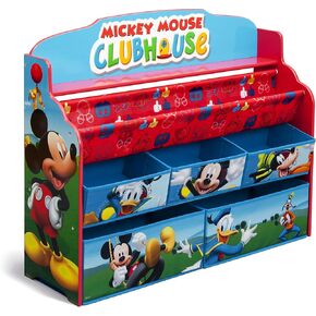Delta Children Deluxe Book & Toy Organizer ، Disney Princess
