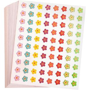 50Sheets Reward Stickers Decorative Flower Stickers for Boy Girl Adorable Teacher Stickers for Classroom Motivation Multi-Function Stickers Kindergarten Accessories