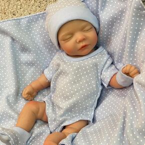 OtardDolls Silicone Baby Doll 11 Inch Full Body Soft Silicone Reborn Baby Handmade Reborn Baby Doll Mini Realistic Newborn Baby Dolls for Kids