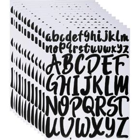 12 ورقة ملصقات أبجدية ، 12 لونًا ملصقات رسائل فينيل لاصق ذاتي ، ملصقات رسائل مقاومة للماء لزجاجات المياه ، الباب ، السيارة ، سكرابوكينغ ، ملصق ، كوب in Kuwait