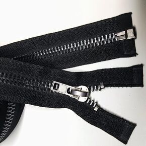 Leekayer #10 32 Inch Separating Jacket Zipper Black Nickel 81cm Metal Zipper for Sewing Crafts Dress Bag Coats Luggage Vest Heavy Duty DIY Handmade Replacement Zippers (32" Nickel)
