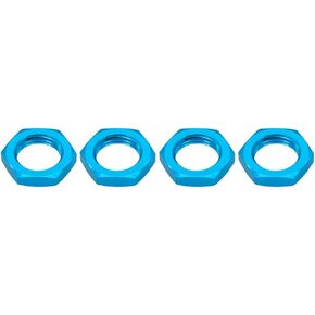 4pcs Alloy Wheel Nut 17mm Thread 1.0 for Arrma 6s Notorious Kraton Outcast Typhon Talion Infraction Limitless Felony(Dark Blue)
