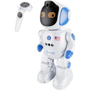Contixo R10 Smart RC Robot Toy for Kids, Programmable Remote Control Robot with Gesture Sensing Walking & Dancing Birthday Present for 6 7 8 9 Years Old Kids Boys and Girls