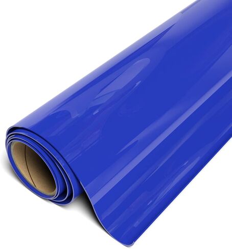 Siser Brick 600 Heat Transfer Vinyl, 19.6" x 1FT Sheet (Royal Blue - HEX #34558B) - Compatible with Siser Romeo/Juliet & Other Professional or Craft Cutters - 3D HTV - CPSIA Certified in Saudi Arabia