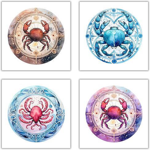 XERE 20 Pcs Pisces Zodiac Sign Stickers, 2.5" Vinyl Decal Sticker for Laptop, Phone, Water Bottle, Car, Journaling Notebooks, Sketchbook, Bookmark Making, Junk Journal, Scrapbook Art Supplies in Kuwait