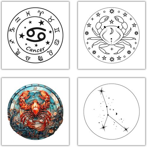 XERE 20 Pcs Pisces Zodiac Sign Stickers, 2.5" Vinyl Decal Sticker for Laptop, Phone, Water Bottle, Car, Journaling Notebooks, Sketchbook, Bookmark Making, Junk Journal, Scrapbook Art Supplies in Kuwait