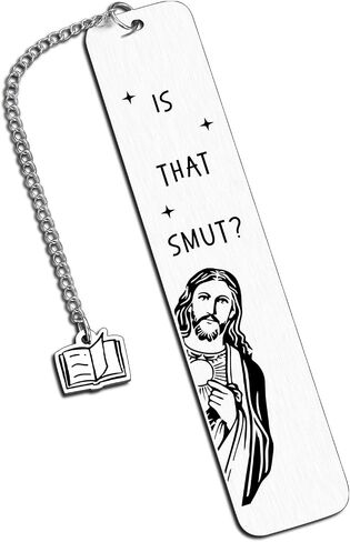 Funny Bookmarks for Women, is That Smut Jesus Bookmark, Smutty Book Marks for Reading Women, Valentines Day Gifts for Her Naughty, Birthday Christmas White Elephant Gifts for Adult in Saudi Arabia